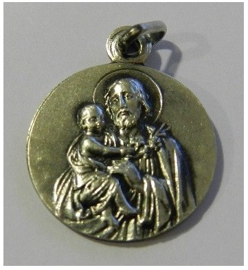 Médaille de saint Joseph - Argent - 17 mm