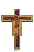 Icône Christ - Croix byzantine - 19 x 14 cm