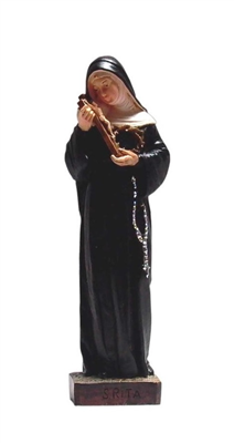 Statue de sainte Rita - polychrome